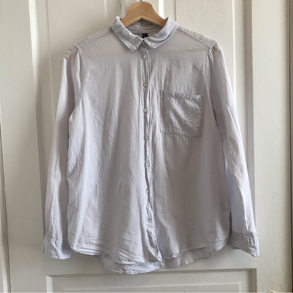 H&M | Pale blue button down shirt